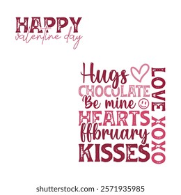 Happy valentine Hugs loved be mine hearts February kisses love ox ox