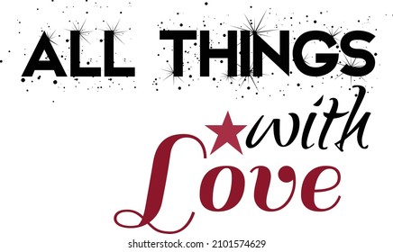 Happy Valentine, Love Day, Valentine Quote, Typography for print or use as poster, card, flyer or T Shirt