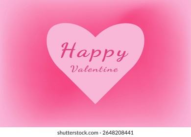 happy valentine with pink background 