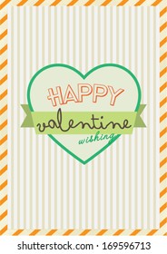 happy valentine poster template vector/illustration / background/ greeting card