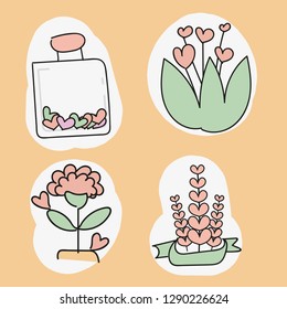 Happy Valentine s Day elements for your design. Vector.
