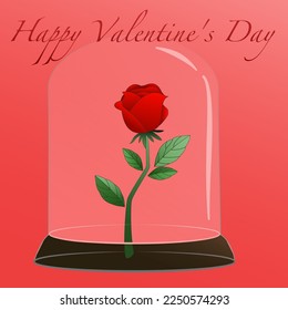 happy valentine 's day flower rose dozen glass jar