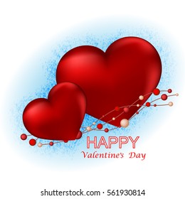 Happy Valentine s Day. Heart for design greetings.