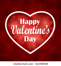 Happy Valentine s Day. Heart for design greetings.

