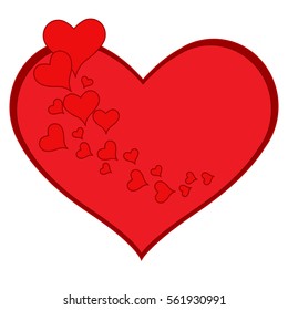 Happy Valentine s Day. Heart for design greetings.