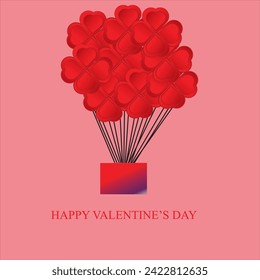 Feliz imagen vectorial del día de San Valentín