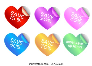 Happy valentine super save stickers