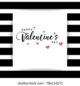Happy Valentine text box white background