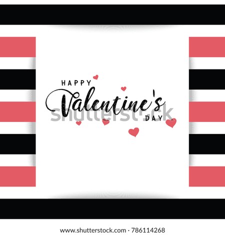 Happy Valentine text box white background