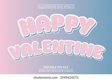Happy Valentine Text Effect.editable text effect