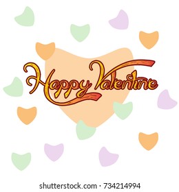 happy valentine vector design