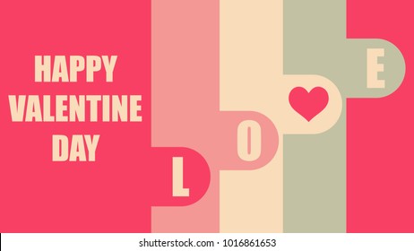Happy valentine vector. free space for text. wallpaper. background.