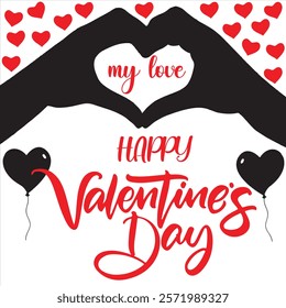 
Happy Valentine Vector Illustration design