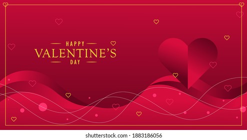 happy valentines background, vector eps 10