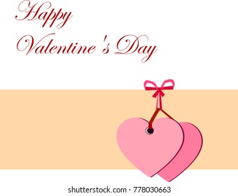 Happy Valentine's card. Vector