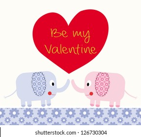 Happy Valentine`s card/Vector illustration