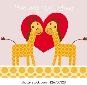Happy Valentine`s card/Vector illustration