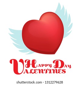 Happy Valentines cart. Vector illustration.