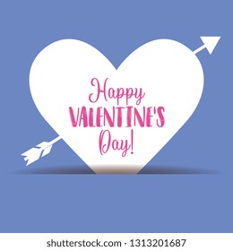 Happy valentines dar card with heart shape frame vector digital illustration image