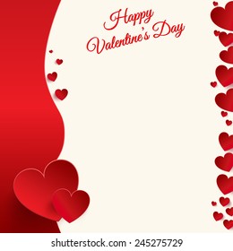 Happy Valentines day. 14 february. Weeding design banner. Vector illustration. Pink Background Hearts. 