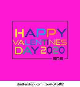 Happy Valentines Day 2020 with Vector file