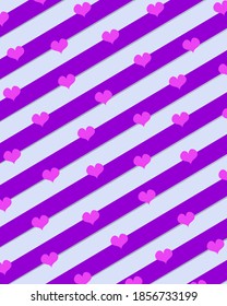 Feliz Día de San Valentín de fondo abstracto. Establece el fondo para las cubiertas, invitaciones, afiches, pancartas, volantes, afiches. Composición feliz para el Día de San Valentín. Ilustración vectorial.