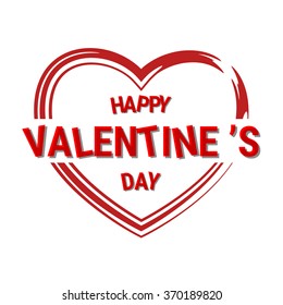 Happy Valentine`s Day abstract background. Vector Illustration.