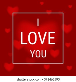 Happy Valentine`s Day abstract background. Vector Illustration.