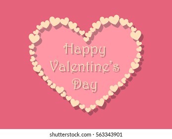 Happy Valentine`s Day abstract background Vector illustration