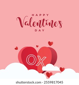 Happy Valentines Day Abstract Illustration