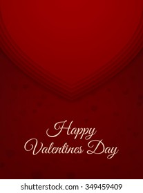 Happy Valentines day abstract poster template. Vector illustration.