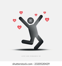 happy valentines day, amour, vector art, love hearts, valentines, affection, 14 february, i love you, in love, 3d, 3d heart, 3d love, heart icon, heart symbol, heart vector, hearts, vector illustratio