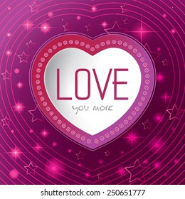 Happy Valentines Day Art, Heart, Love  (Vector Art)
