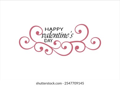 happy valentines day art vector art illustration 