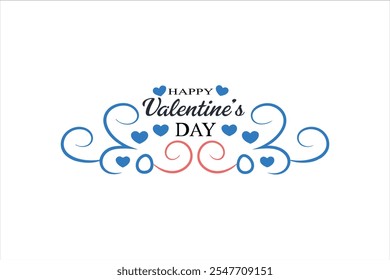 happy valentines day art vector art illustration 