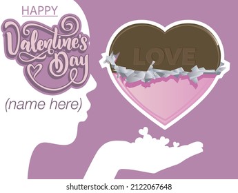 happy valentines day backgraound vector