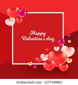 Happy valentine's day background.