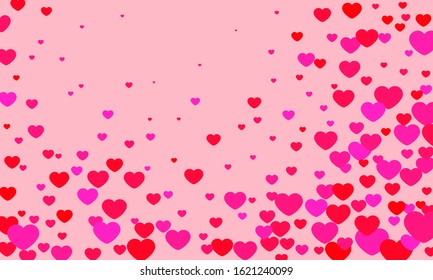 Happy Valentines Day Background. Abstract hearts for Valentines Day Background Design. Vector illustration.