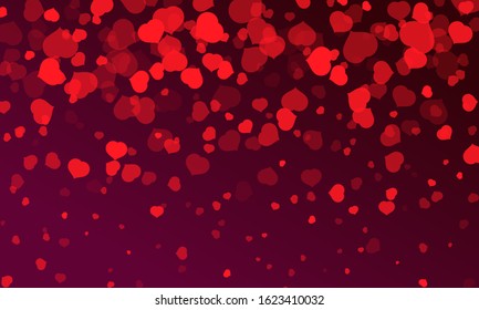 Happy Valentines Day Background. Abstract hearts for Valentines Day Background Design. Vector illustration.