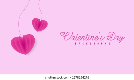 Happy Valentine's Day Background Banner Illustration Vector