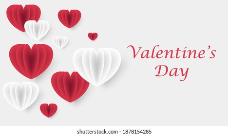 Happy Valentine's Day Background Banner Illustration Vector