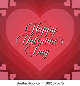Happy Valentine's Day background 
Banner vector for printed and digital purpose