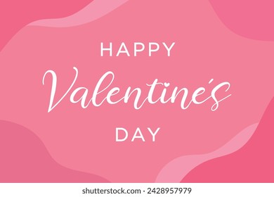 Happy Valentine's Day, Happy Valentine's Day Background, Happy Valentine's Day Banner, Valentine's Day Banner, Vector Illustration Background