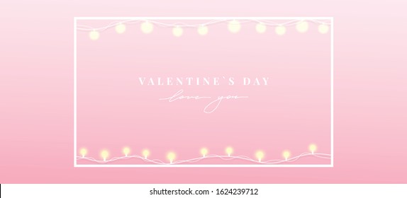 Happy Valentine's Day background. Can use for website, sale banner, party invitation, greeting card.