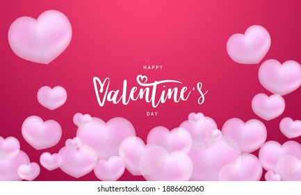 Happy valentines Day, background Celebration Vector illustration.