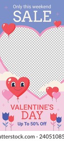 Happy valentines day background. Valentine's Day celebration. February 14. Cartoon Vector illustration Template for Poster, Banner, Post, Flyer, Greeting, Card, Cover. Valentine's day design.