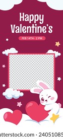 Happy valentines day background. Valentine's Day celebration. February 14. Cartoon Vector illustration Template for Poster, Banner, Post, Flyer, Greeting, Card, Cover. Valentine's day design.