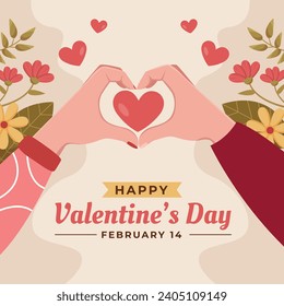 Happy valentines day background. Valentine's Day celebration. February 14. Cartoon Vector illustration Template for Poster, Banner, Post, Flyer, Greeting, Card, Cover. Valentine's day design.