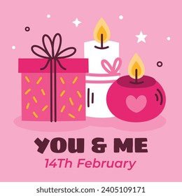 Happy valentines day background. Valentine's Day celebration. February 14. Cartoon Vector illustration Template for Poster, Banner, Post, Flyer, Greeting, Card, Cover. Valentine's day design.