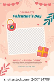 Happy valentines day background. Valentine's Day celebration. February 14. Cartoon Vector illustration Template for Poster, Banner, Post, Flyer, Greeting, Card, Cover. Valentine's day design.